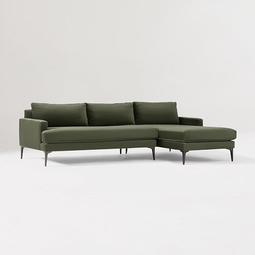 Andes 2-Piece Chaise Sectional (90"–101") | West Elm (US)