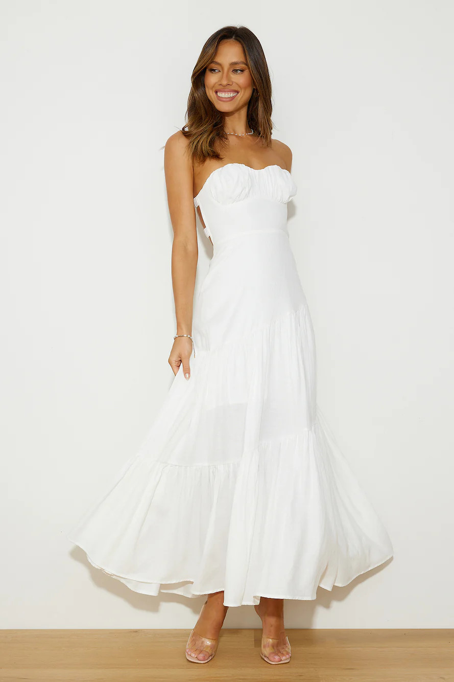 Summer Girl Maxi Dress White | Hello Molly (US)