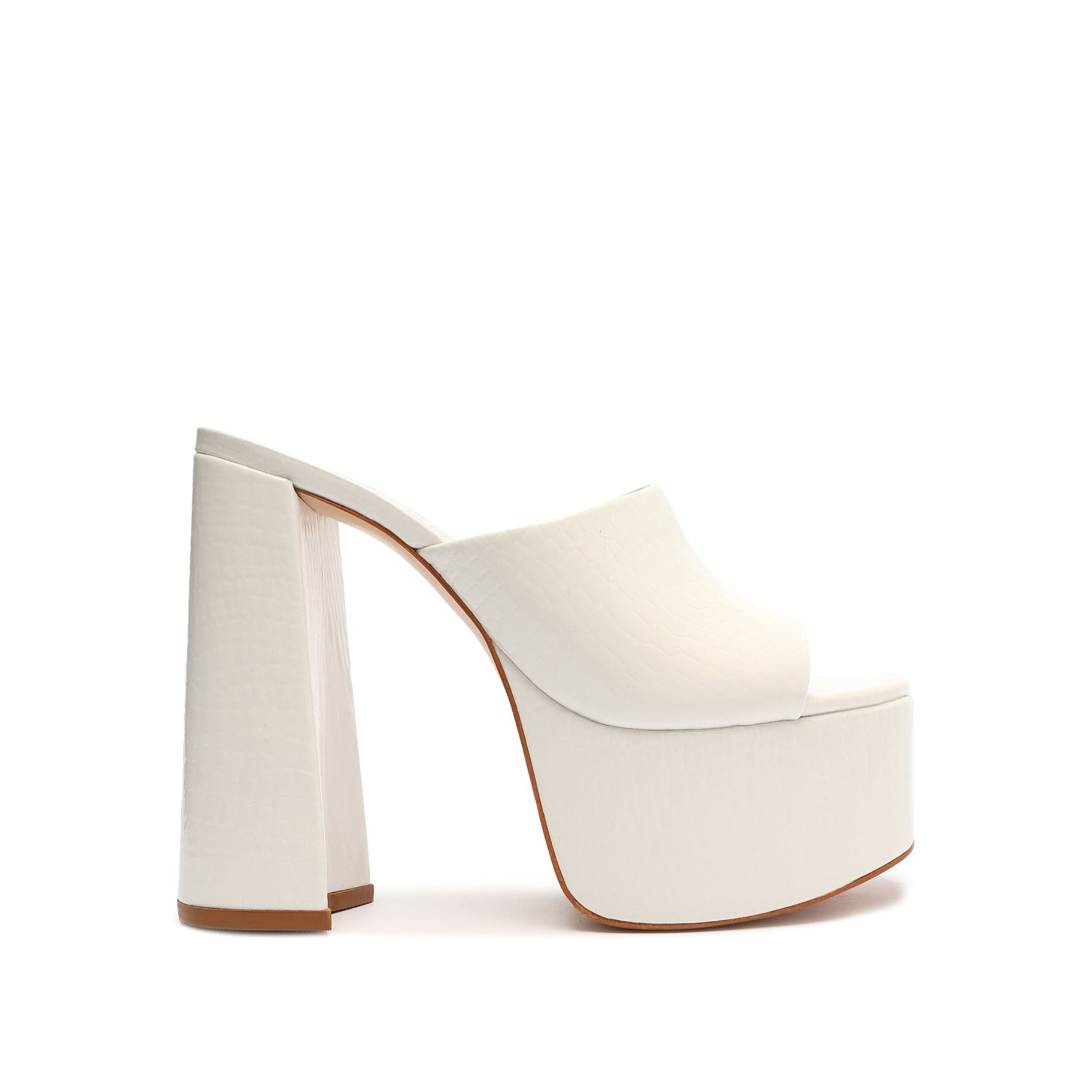 Darah Crocodile-Embossed Leather Sandal | Schutz Shoes (US)