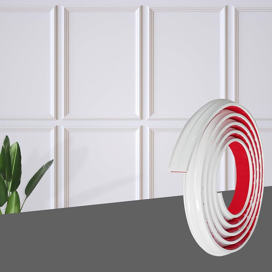 NeatiEase Wainscoting Panels Peel and Stick, Flexible Classic Wall Molding Trim & Chair Rail, Sel... | Amazon (US)