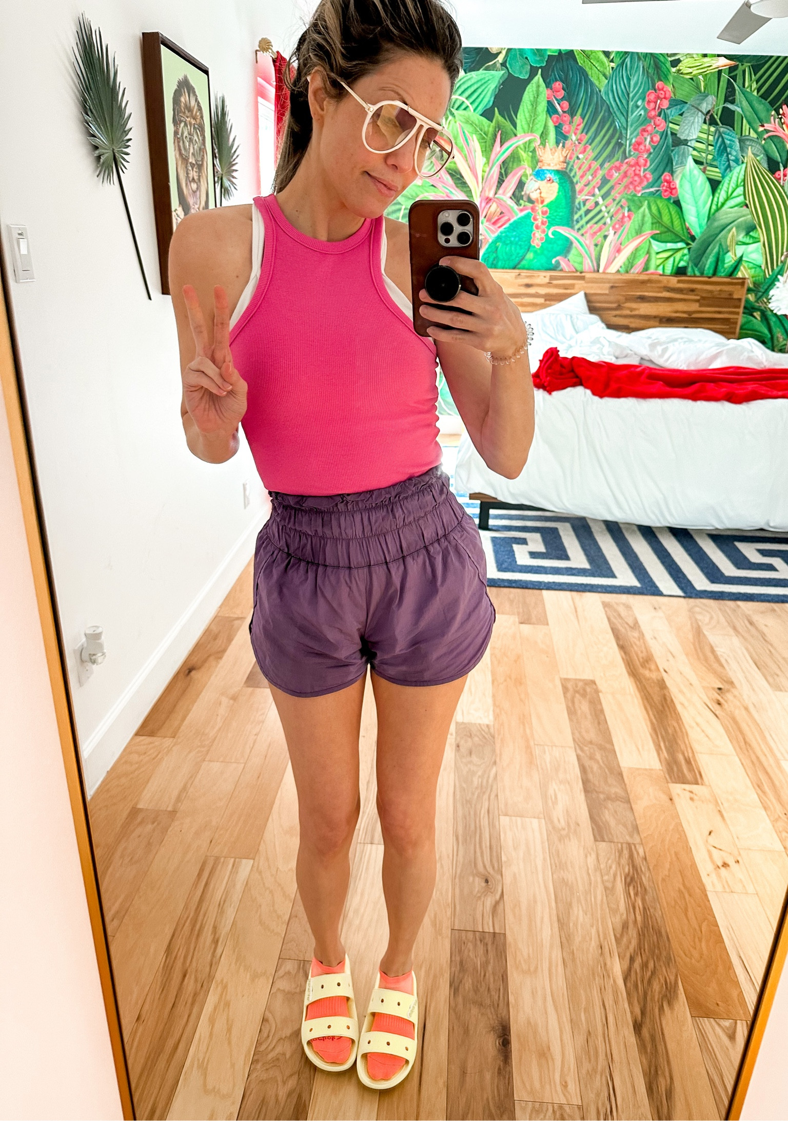 Top small
Shorts small

#athleisure #target #amazon #handm #crocs

Have this top and shorts in several colors 