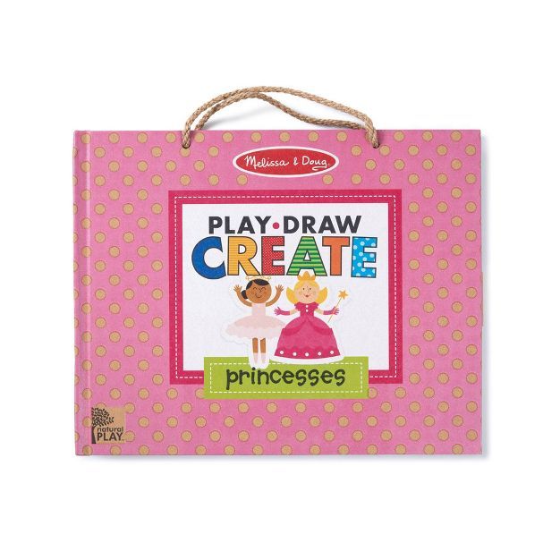 Melissa & Doug Natural Play: Play, Draw, Create Reusable Drawing & Magnet Kit - Princesses (54 Ma... | Target