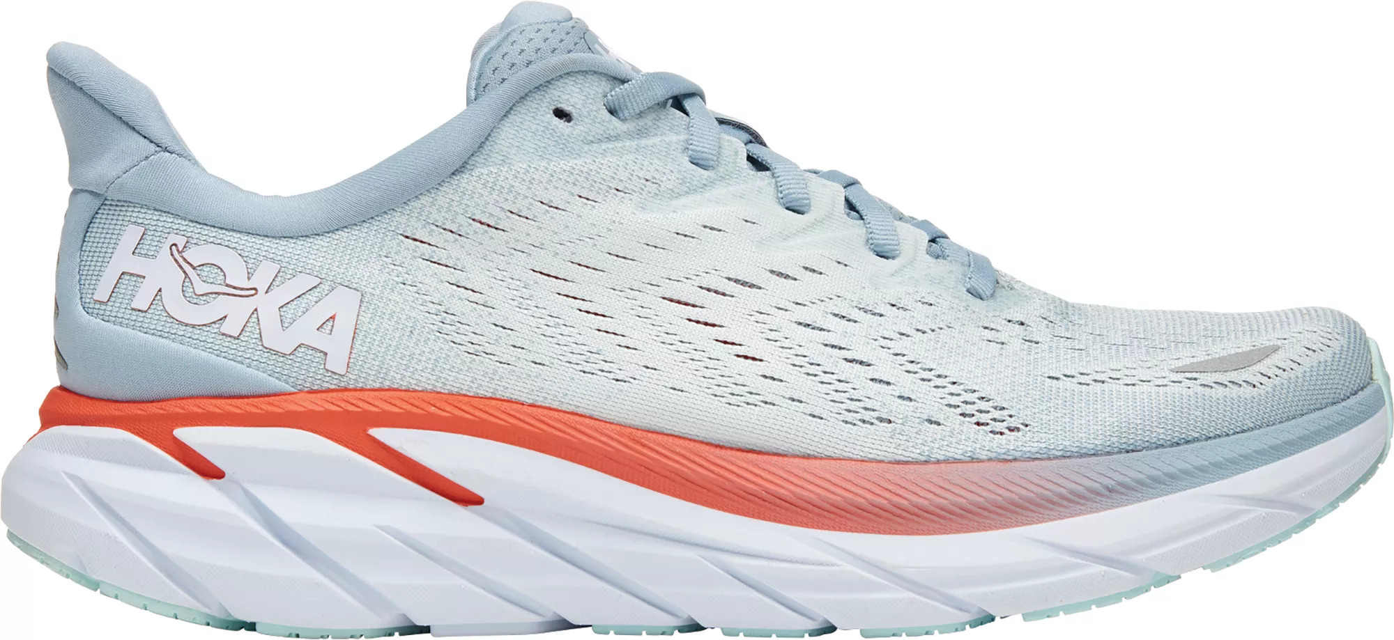 HOKA Women's Clifton 8 Running Shoes, 7.5 W, Blue Fog | Dick's Sporting Goods