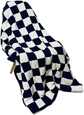 GY Throw Blankets Checkered Fuzzy Blanket Plaid Decorative Black Throw Blanket - Super Soft Fluff... | Amazon (US)