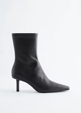 Stretch-Leather Ankle Boots | & Other Stories UK