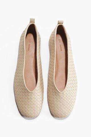H & M - Braided Leather Flats - Beige | H&M (US + CA)