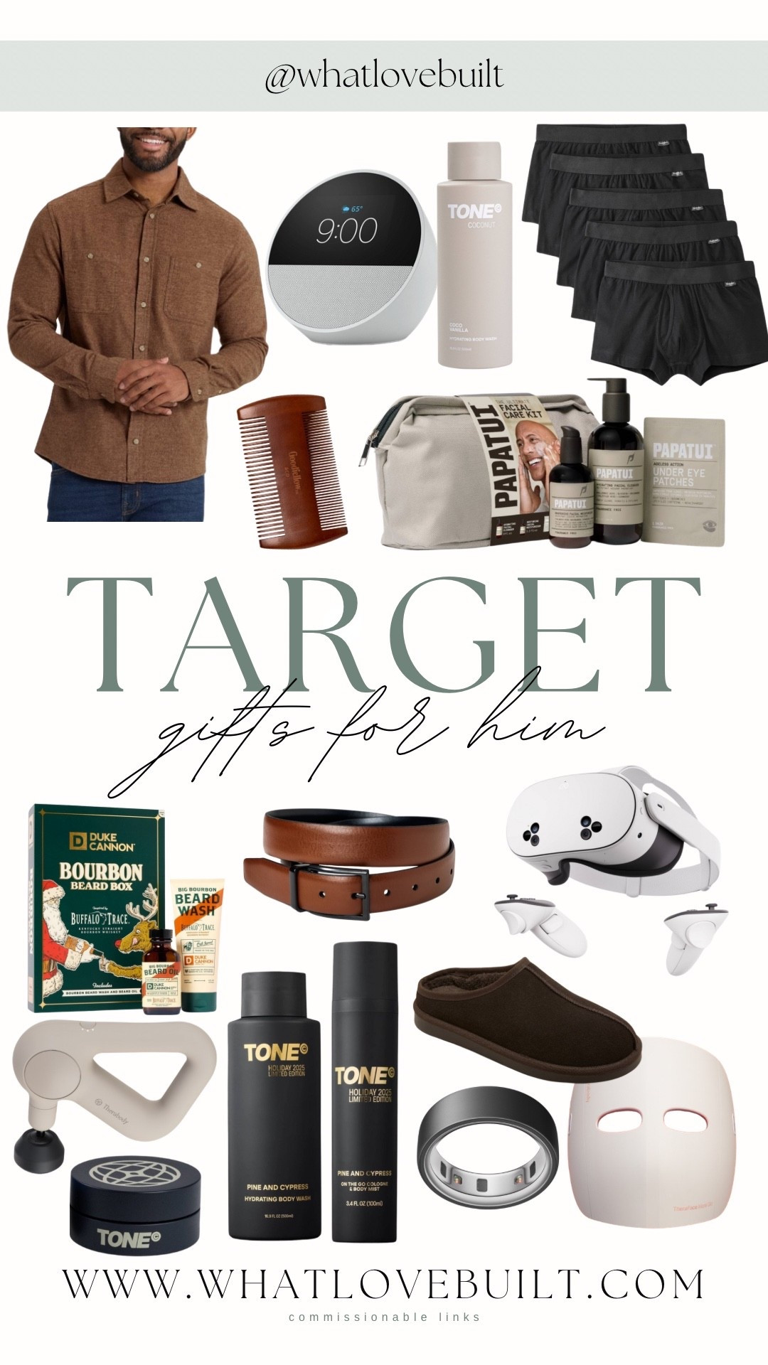 Target Gift Guide for Him 🎄

#target #giftguide #giftsforhim #targetholiday #holiday #christmas #men #giftfordad #giftforhusband #husband #targetgiftguide 

#LTKGiftGuide #LTKHoliday #LTKMens