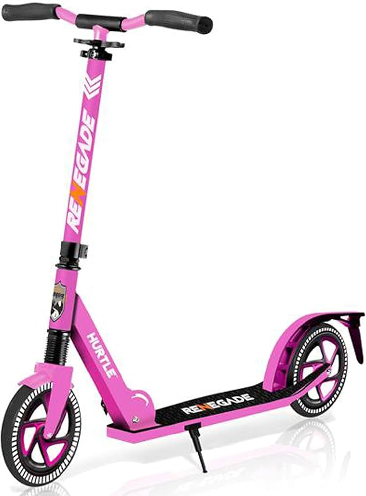 Hurtle Renegade Kick Scooters for Kids Teenagers Adults- 2 Wheel Kids Scooter with Adjustable T-B... | Amazon (US)