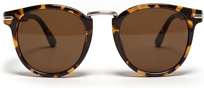 VISOONE Classic Round Sunglasses for Women Men Retro Metal Bridge UV400 Protection Dora | Amazon (US)