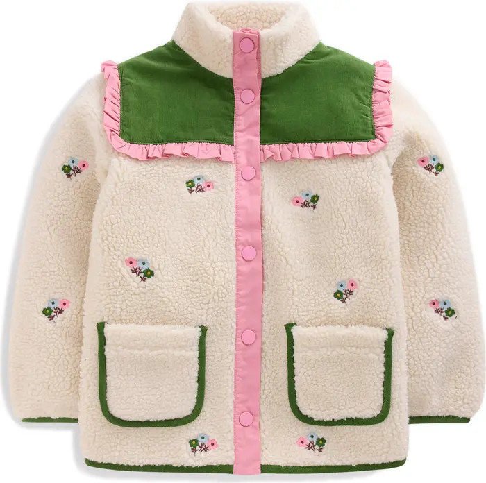 Kids' Pretty Mixed Media Jacket | Nordstrom