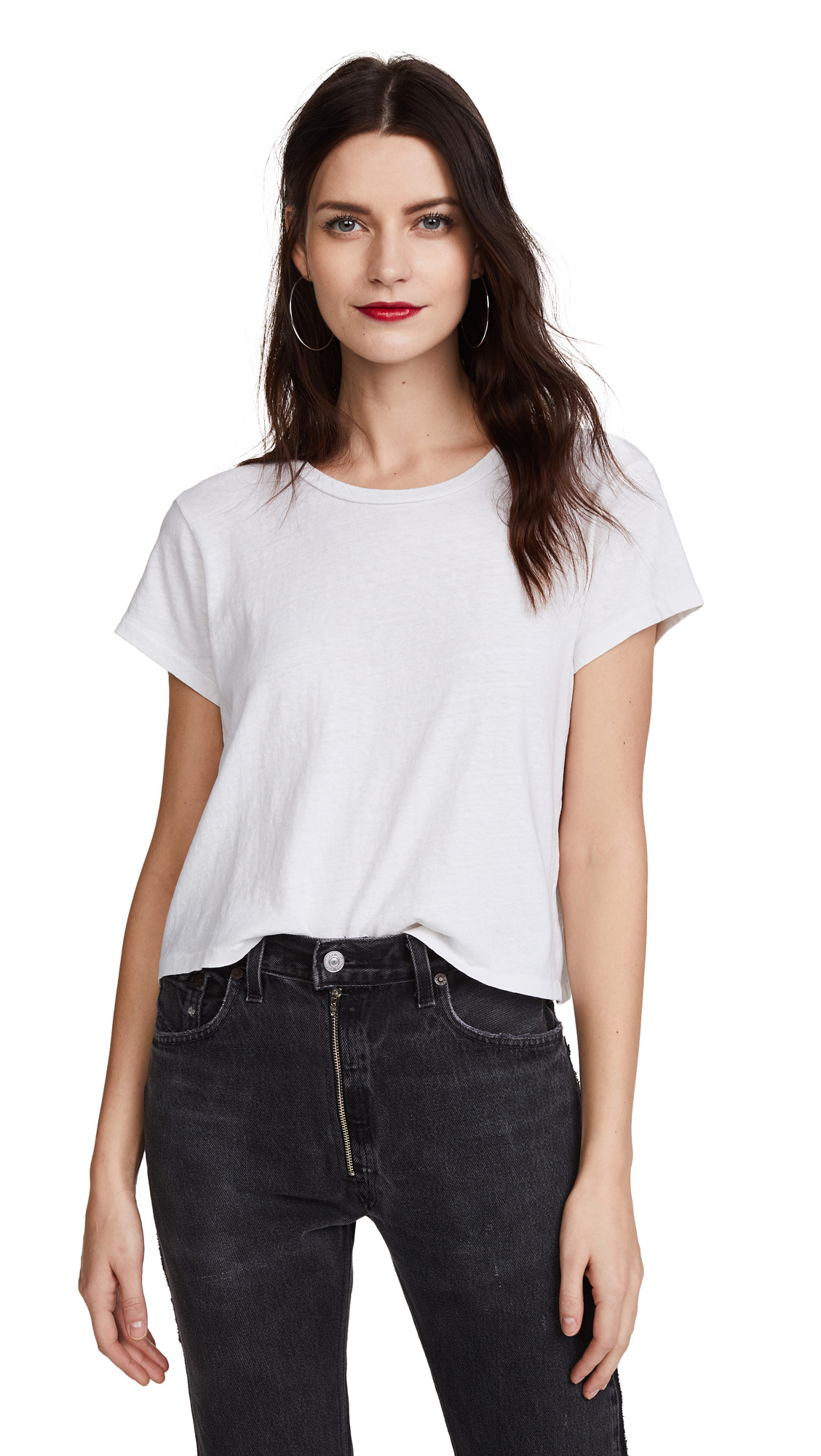RE/DONE x Hanes 1950s Boxy Crop Tee | Shopbop