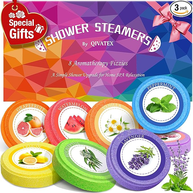 Shower Steamers Aromatherapy, Birthday Gifts for Women Teen Girls Mom, Christmas Stocking Stuffer... | Amazon (US)