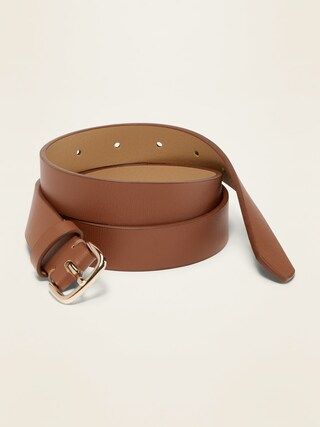 Faux-Leather Belt For Women (1") | Old Navy (US)
