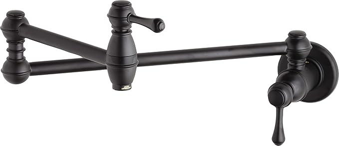 Danze D205057BS Opulence Single Handle Wall Mount Pot Filler, Satin Black | Amazon (US)