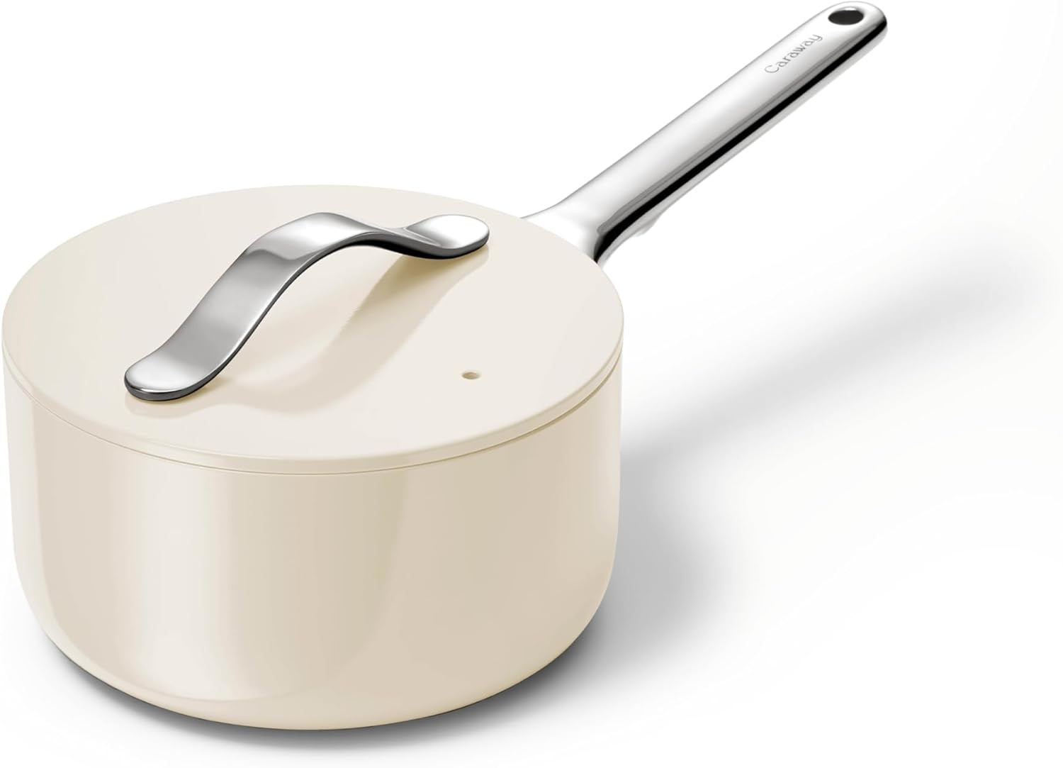 Caraway Non-Stick 1.75 qt Ceramic Sauce Pan with Lid | Amazon (US)