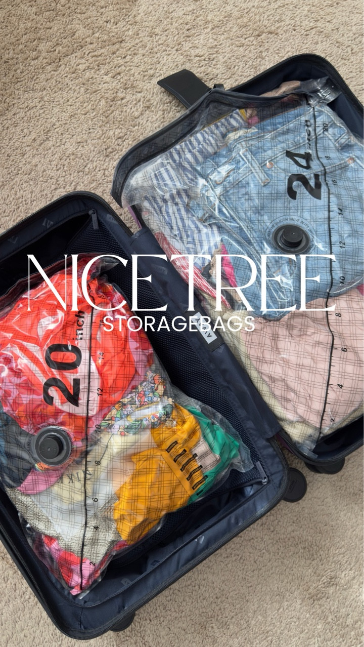 Comment “Bags” and I’ll DM you a link

Nicetree vacuum sealed storage bags made packing lighter and more intentional. The set includes multiple sizes plus a compact MiniVac pump, which makes organizing and maximizing space simple whether you’re traveling or storing at home. Everything stayed neat, compressed, and easy to manage — and that alone makes these worth it.

If you like packing smarter and staying organized, these are worth having.

Have you ever tried vacuum sealed bags for travel or storage?

#storagesolution #packinghacks #packingsolutions #organizedliving #diyorganizer