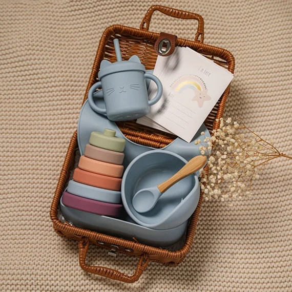 Blue Baby Feeding Gift Box Set  Baby Shower Gift  New Baby | Etsy | Etsy (US)