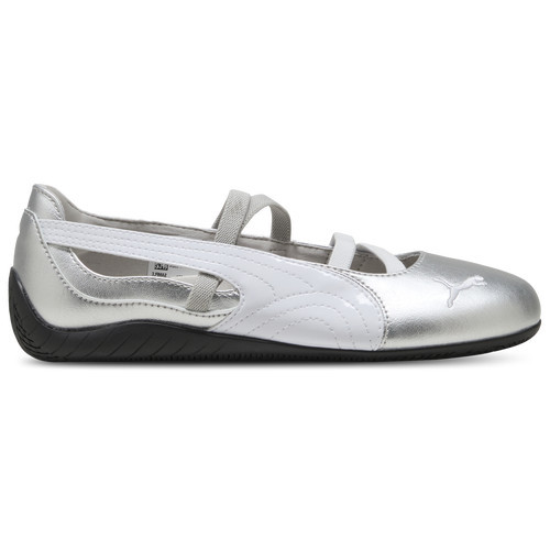 PUMA Womens PUMA Speedcat Ballet Metallic - Womens Shoes Silver Metallic/White Size 8.0 | Champs Sports
