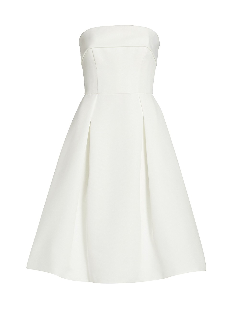 Faille Silk Fit-&-Flare Midi-Dress | Saks Fifth Avenue