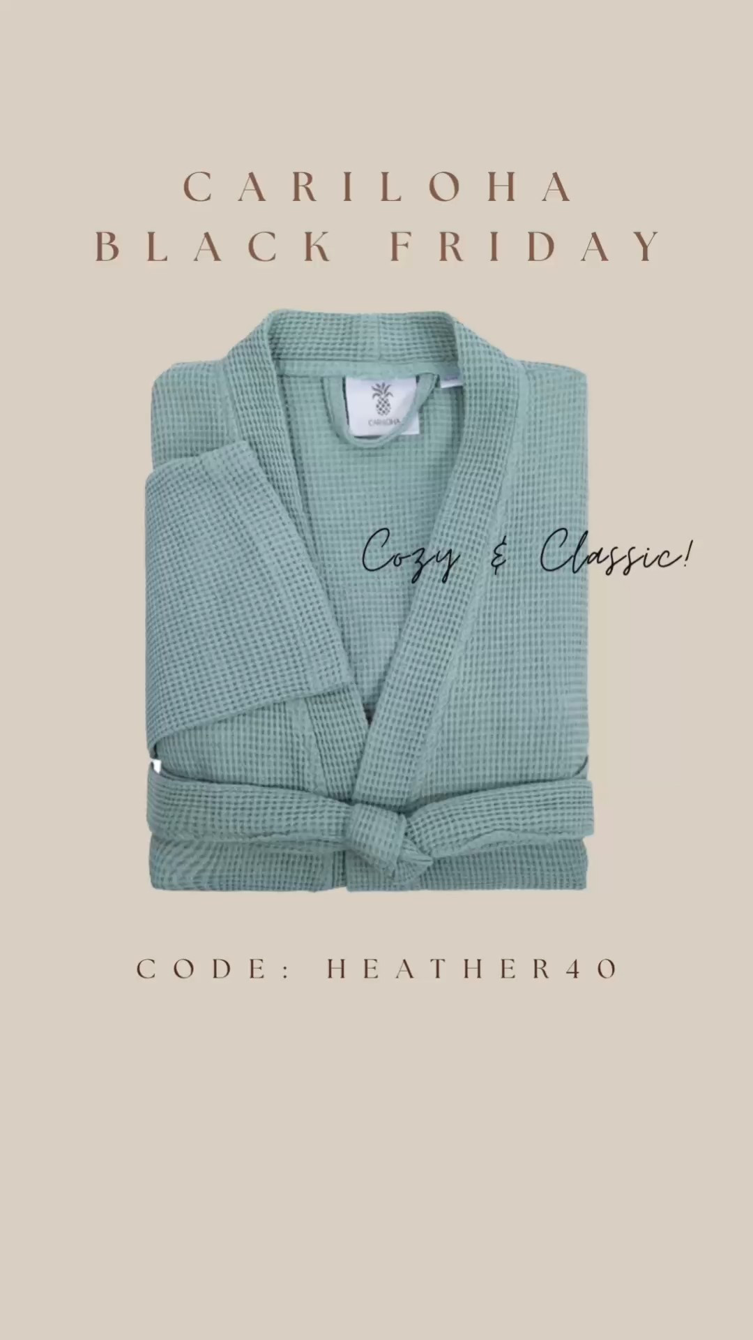 Use code HEATHER40