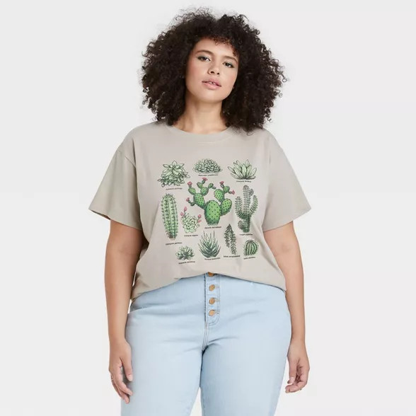 Women's Cactus Short Sleeve Graphic T-Shirt | Target