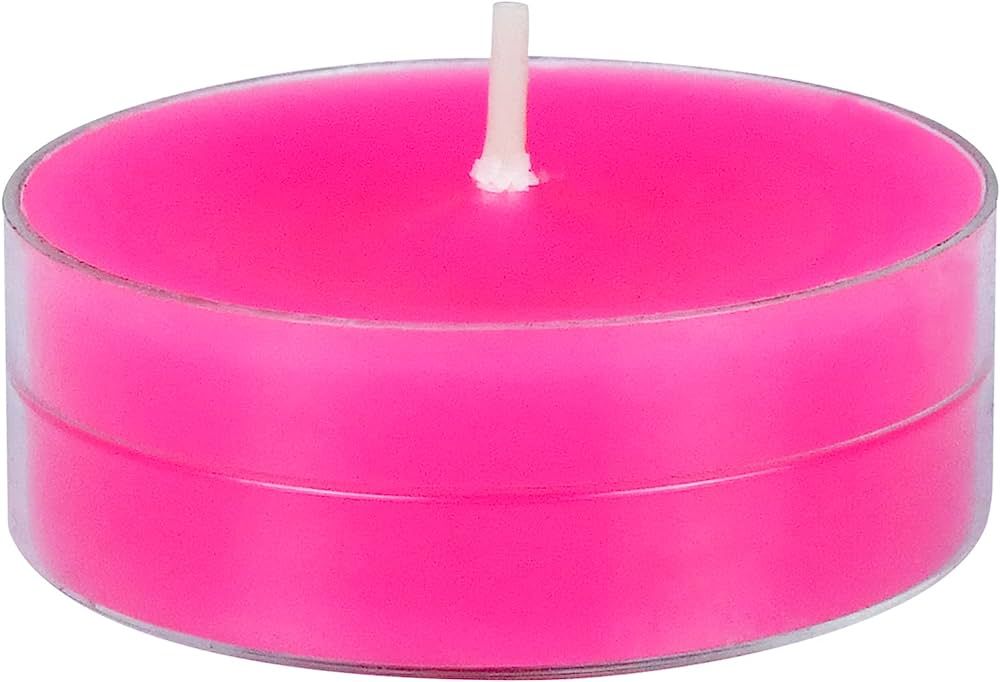 Zest Candle 12-Piece Tealight Candles, Mega Oversized Hot Pink s | Amazon (US)