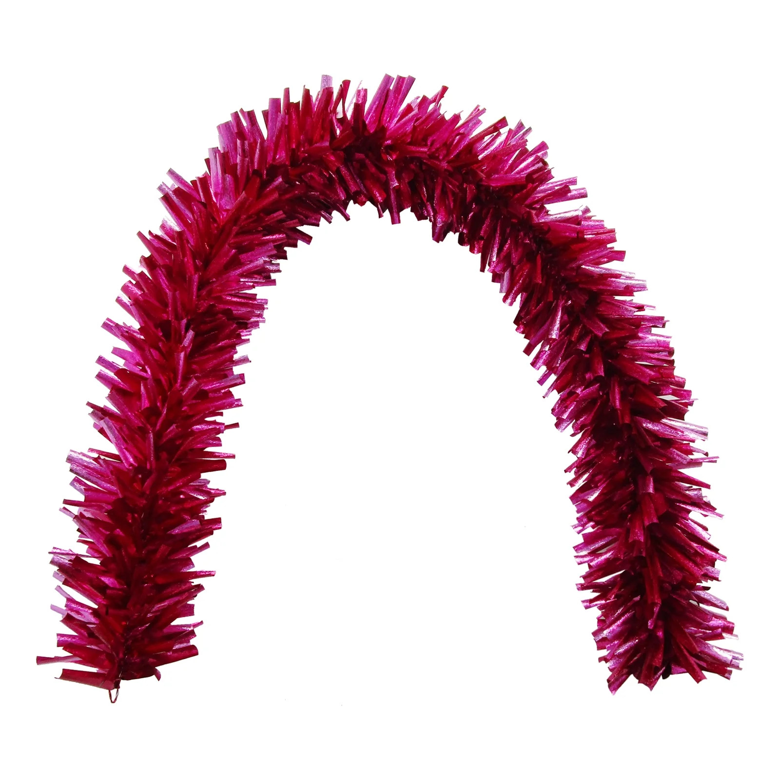 Holiday Time 6` Pink Tinsel Chunky Garland | Walmart (US)