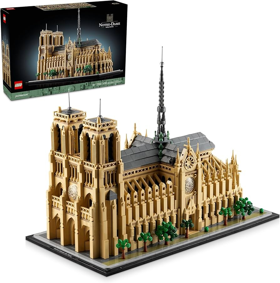 LEGO Architecture Notre-Dame de Paris Replica, Architectural Model Kit, Collectible Building Set ... | Amazon (US)