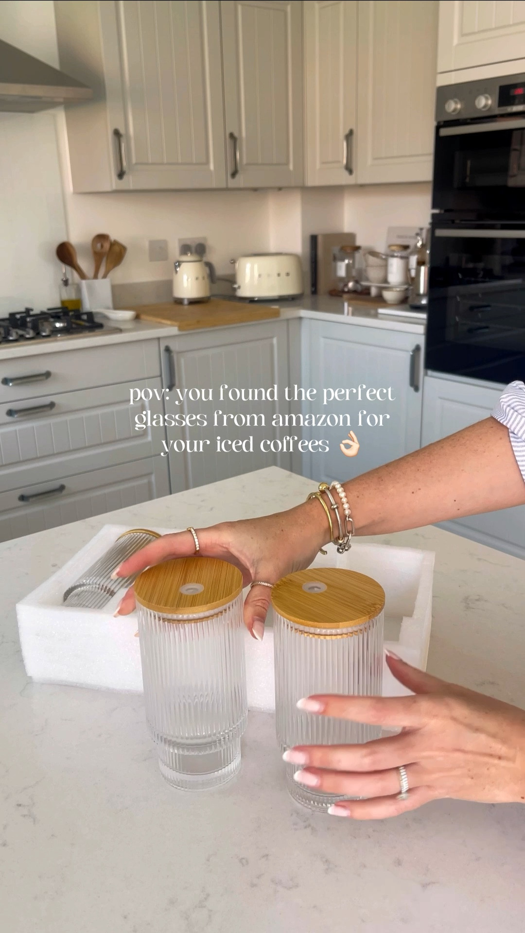 Amazon find: iced coffee glasses ☕️🧊 

Amazon home, iced coffee glasses, glassware, coffee glasses, amazon finds 

#LTKFind #LTKhome #LTKunder100