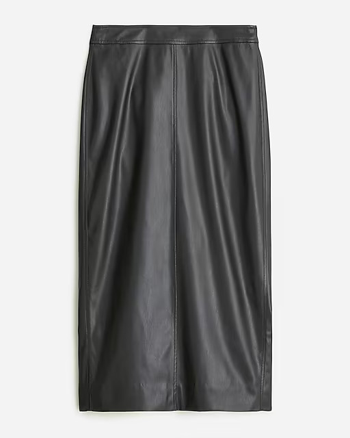 No. 3 Pencil skirt in faux leather | J. Crew US