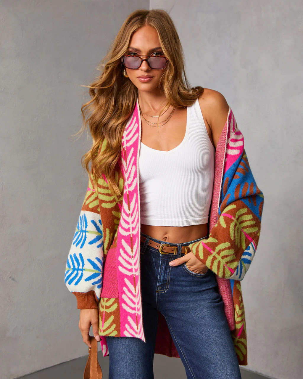 Gildelle Multi Color Print Cardigan | VICI