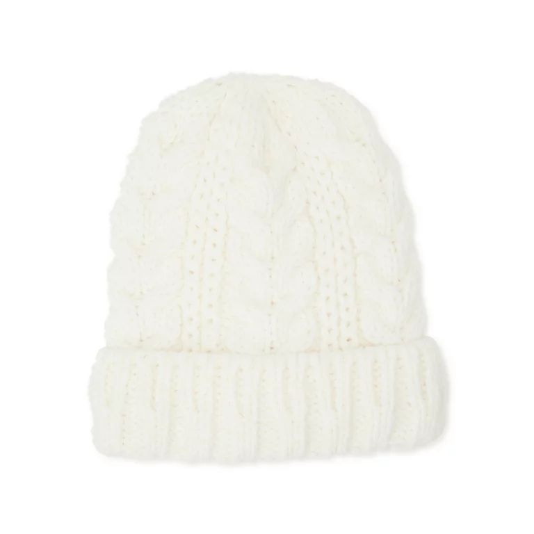 Time and Tru Women’s Cable Knit Beanie Hat | Walmart (US)