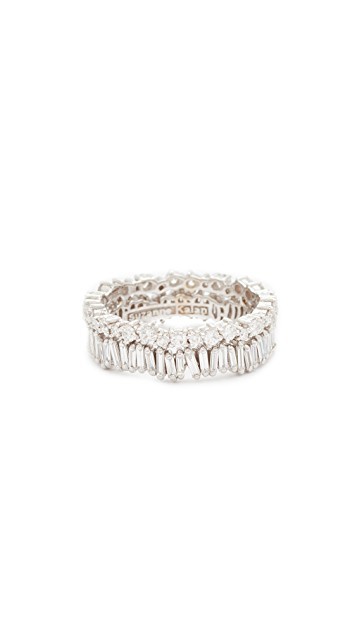 18k Fireworks Gold Diamond Double Band Ring | Shopbop