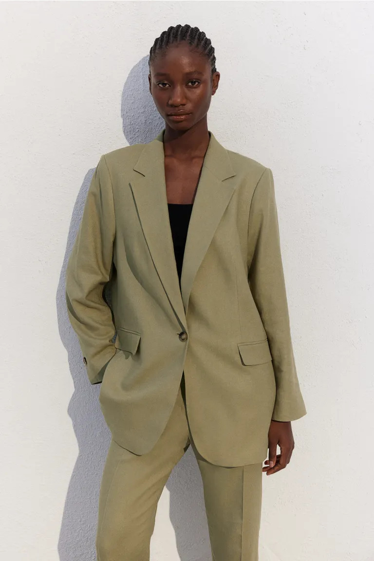 Linen-blend Blazer | H&M (US + CA)