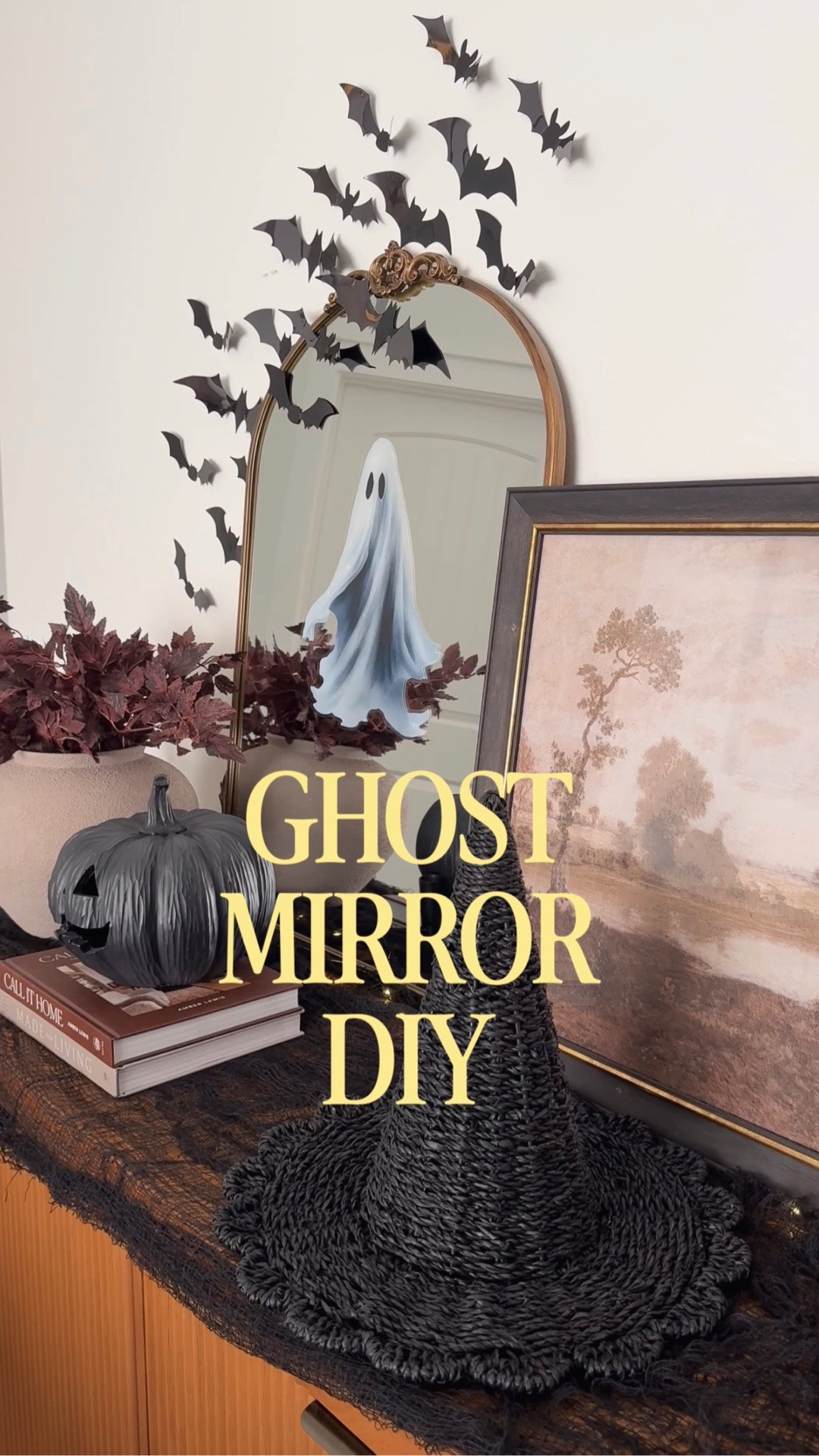 Can’t find the viral ghost mirror in stores? Make your own for less than $20! This spooky cute DIY Halloween decoration takes less than 5 minutes to set up and looks even better than the real thing. 👻

#LTKSeasonal #LTKHome