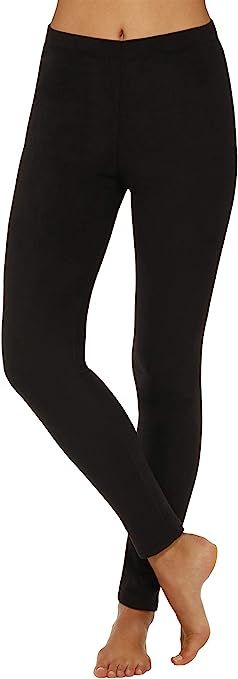 Cuddl Duds ClimateRight Women's Stretch Fleece Warm Underwear Leggings/Pants | Amazon (US)