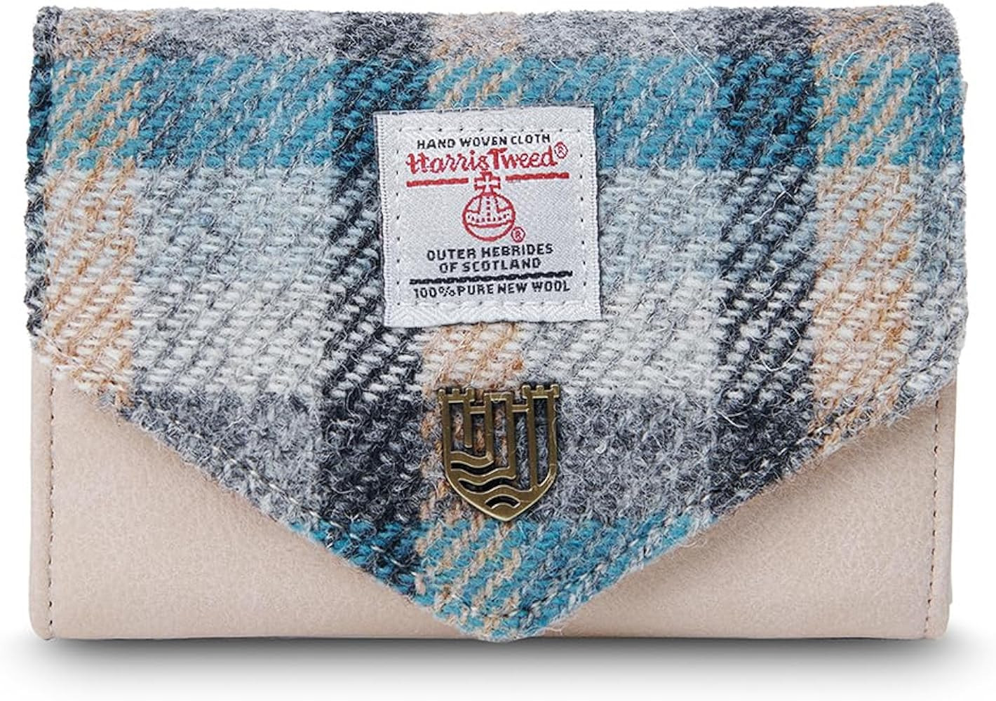Islander HarrisTweed Lady’s Small Clasp Purse, Islander Tartan, L:13cm H:9cm W:4cm, Scottish | Amazon (US)