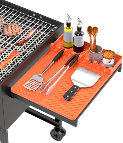 Silicone Grill Mat Compatible with Blackstone, BBQ Griddle Tools Mat with Drip Pad, Spatula Mat f... | Amazon (US)