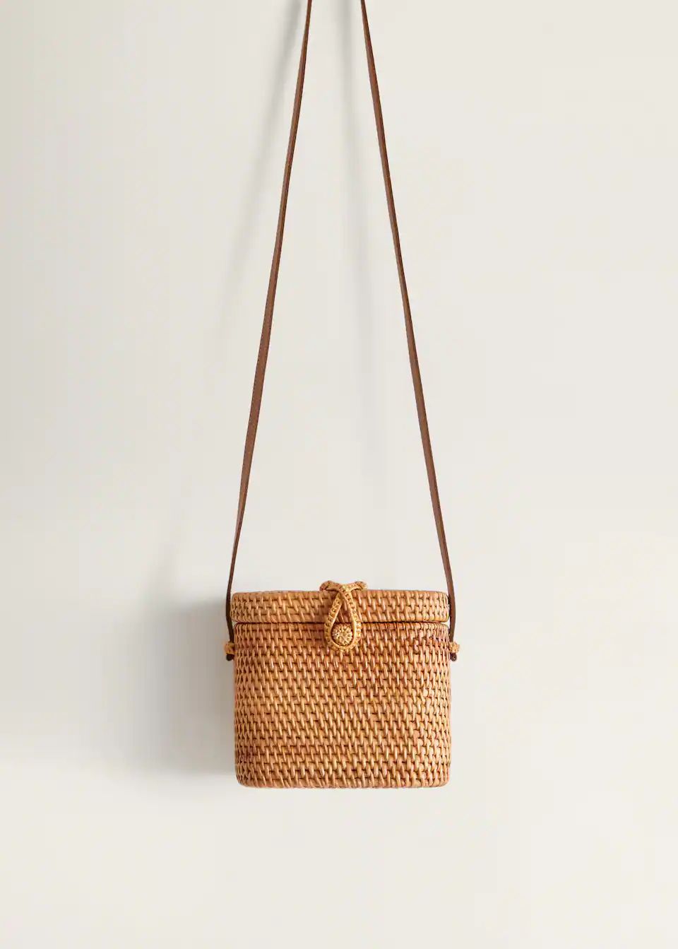 Sac coffre bambou | MANGO (FR)