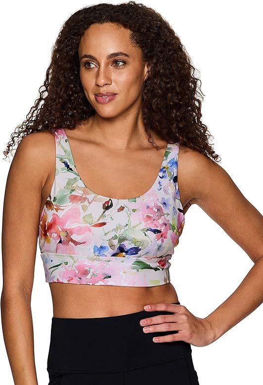RBX Women's Yoga Gym Bra, Athletic Fashion Lounge Medium/Low Impact Sports Bra | Amazon (US)