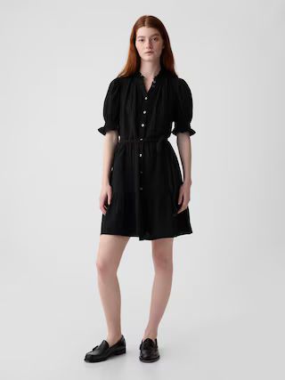 Crinkle Gauze Mini Dress | Gap (US)