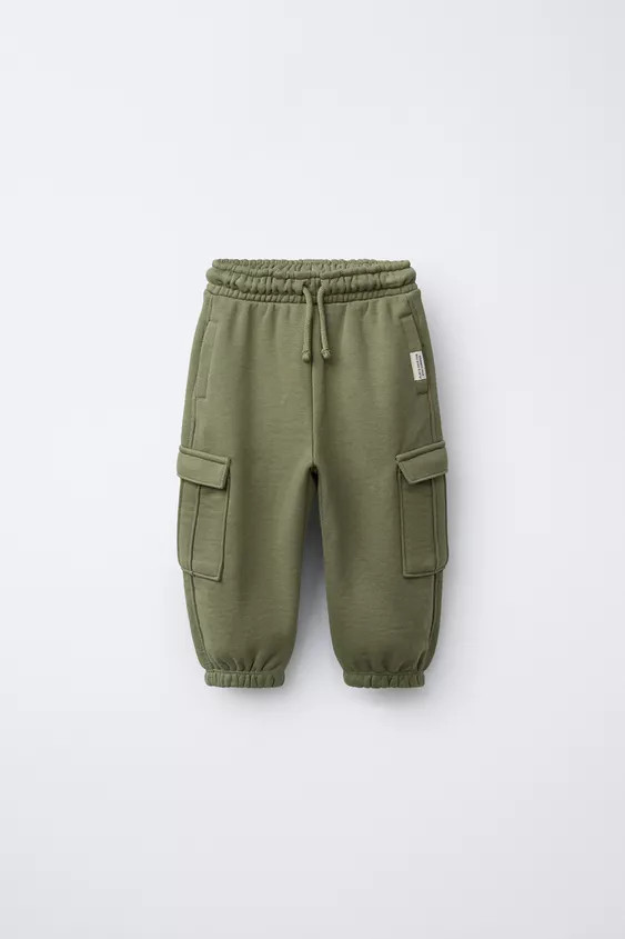 FLEECE CARGO JOGGER PANTS | Zara US