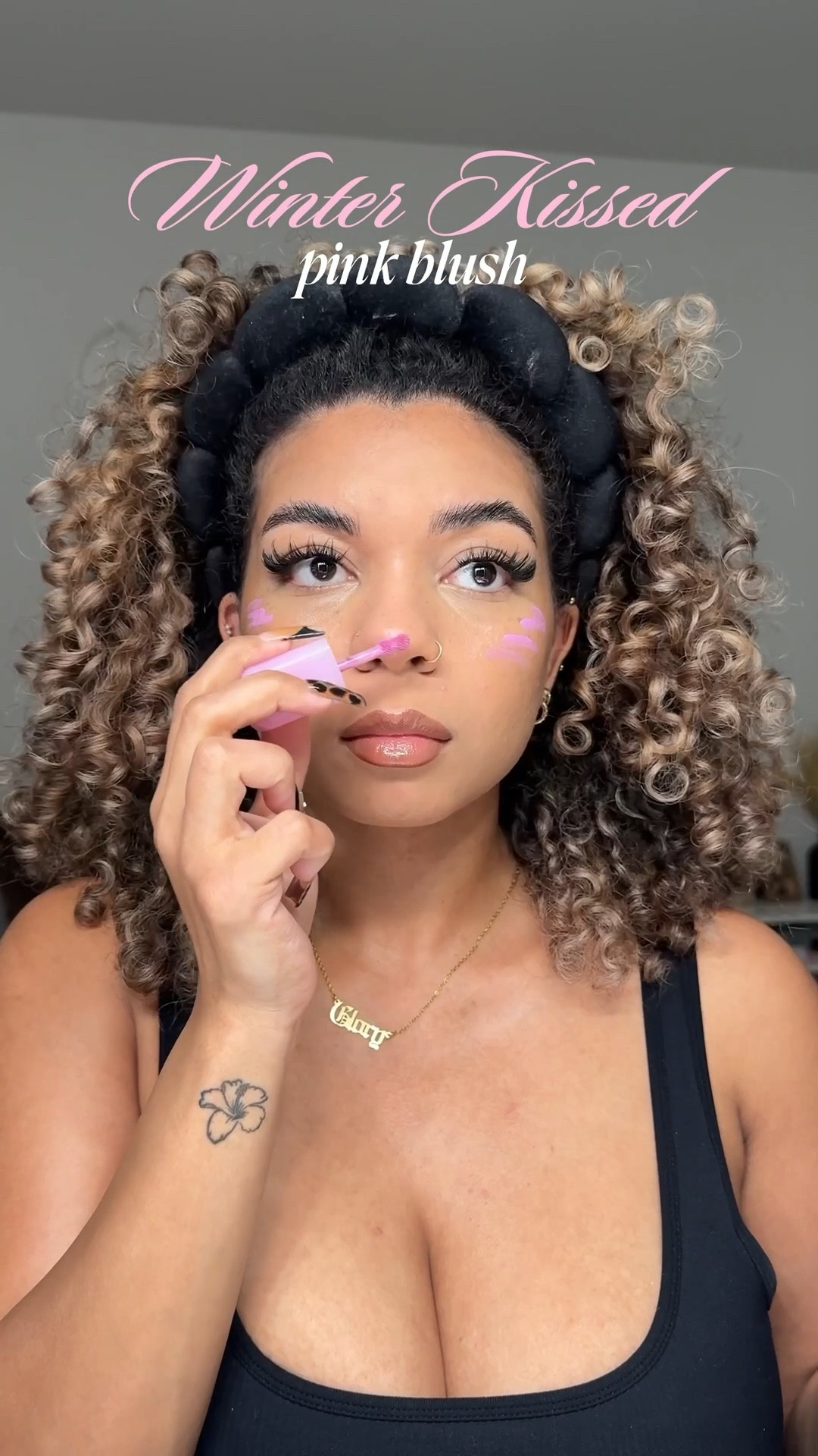 Winter blush combo 🩷🎀 

#LTKBeauty #LTKValentine #LTKselfcare