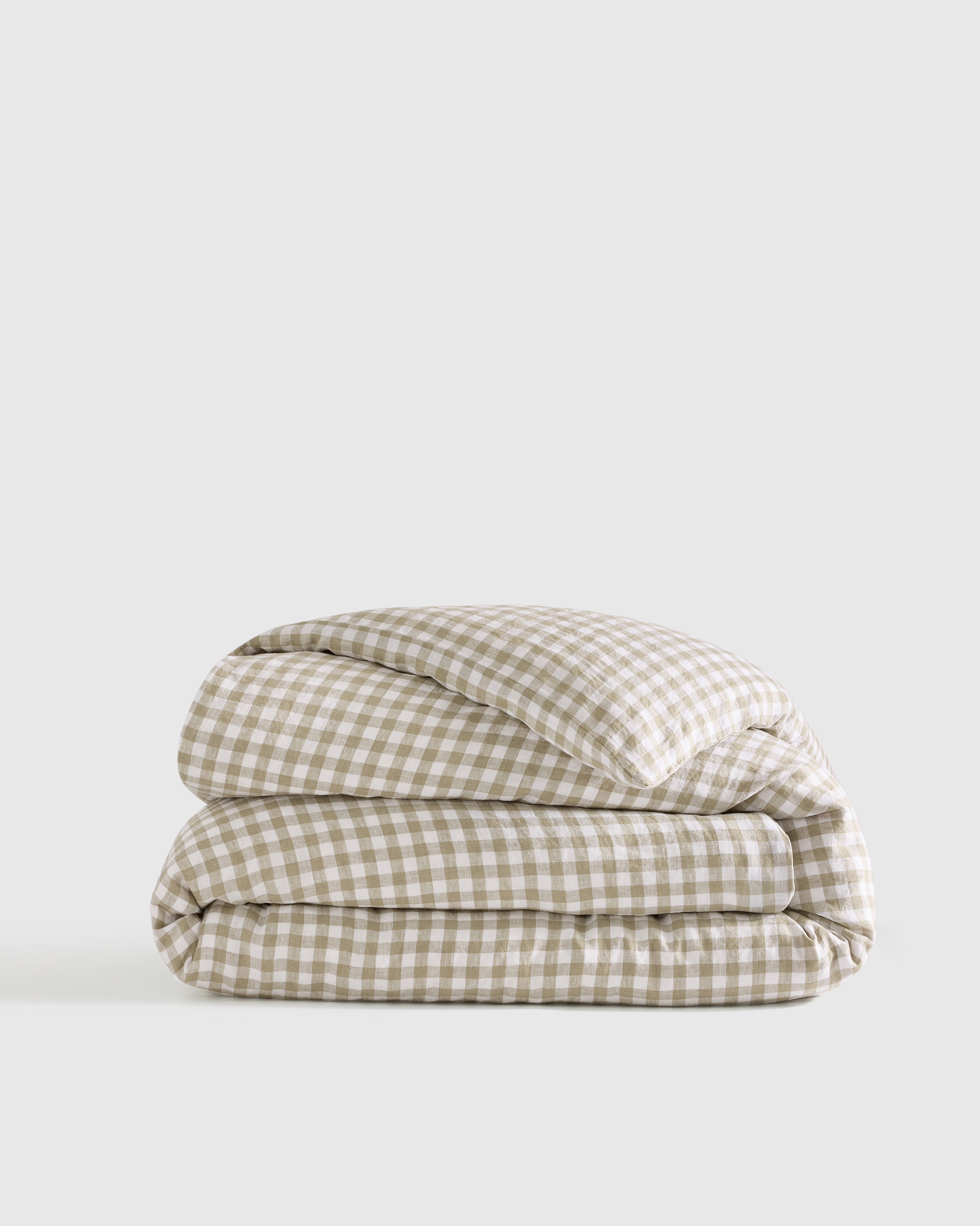 Quince | European Linen Stripe Euro Sham in Terracotta/White Stripe | Quince