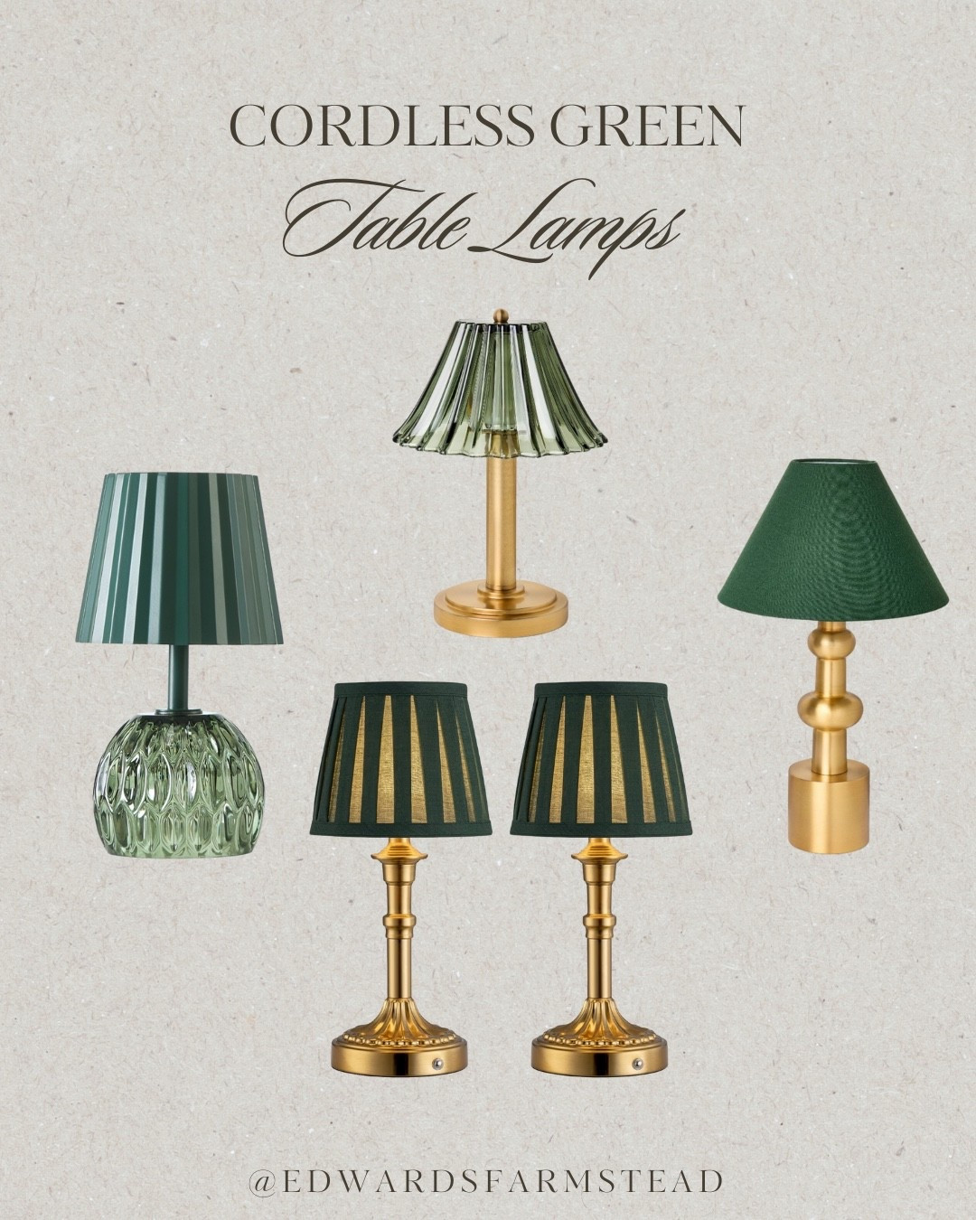 Cordless green table lamps

#LTKHome #LTKSeasonal #LTKHoliday