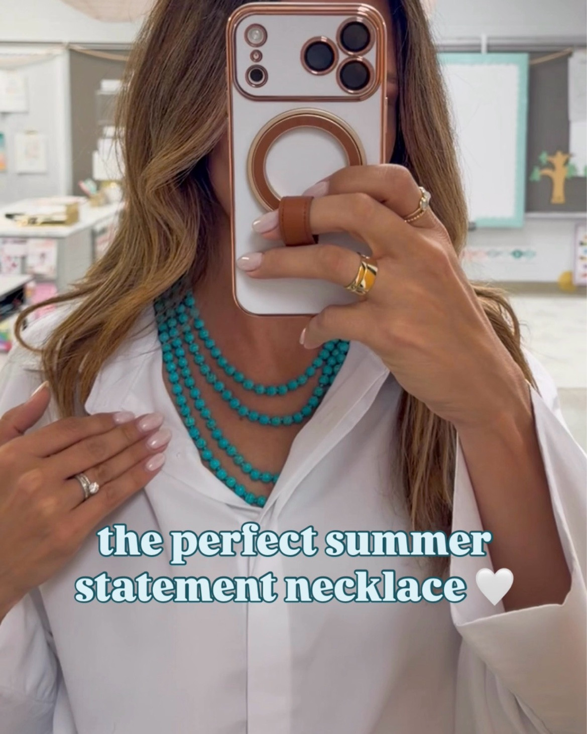Amazon find that’ll add the prettiest pop of color to any summer look 🤍 

beaded necklace, Amazon necklace, turquoise necklace

#LTKootd #LTKWorkwear