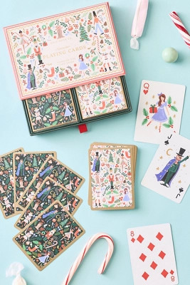 Rifle Paper Co. Holly Jolly Nutcracker Playing Cards, Set of 2 | Anthropologie (US)