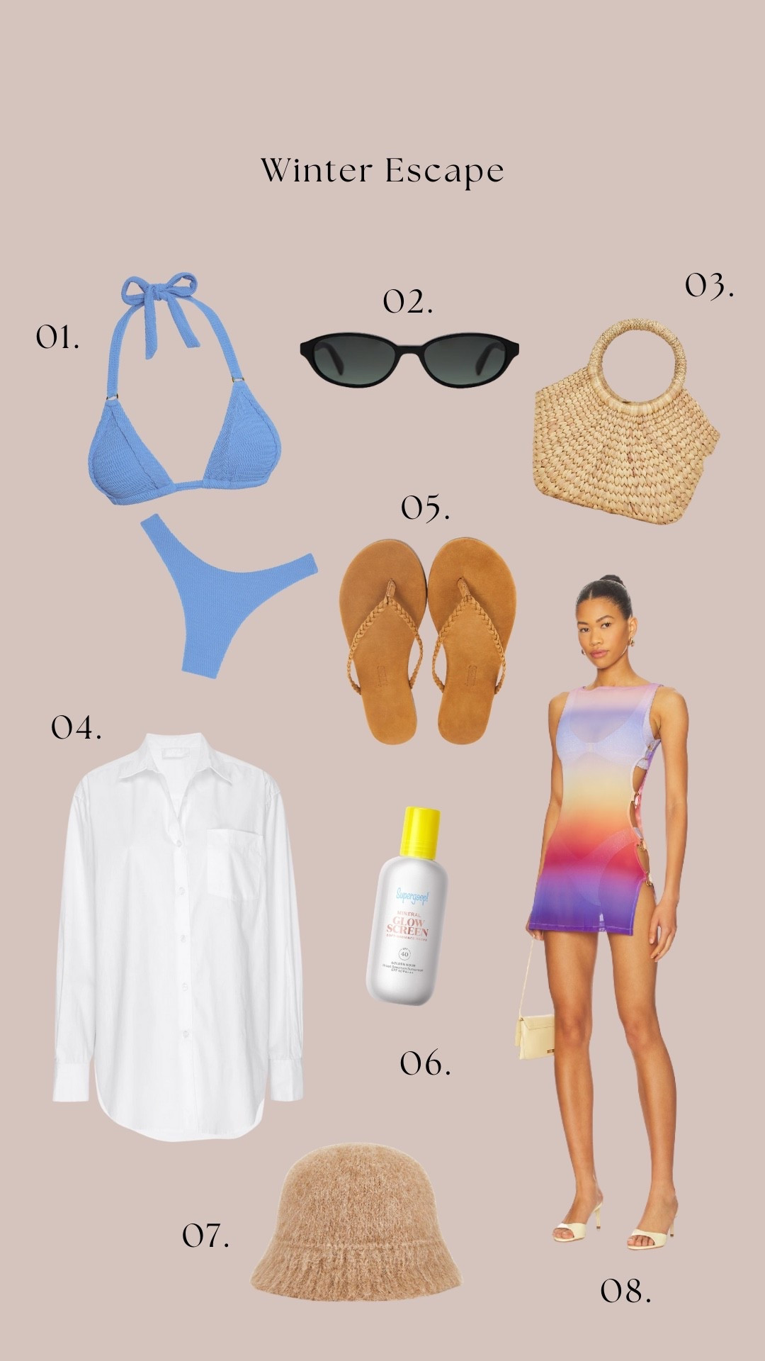 Dreaming of sunshine ☀️

Vacation outfit, beach, beach outfit
