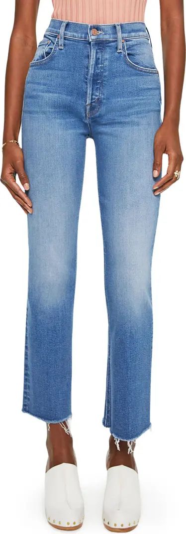 MOTHER The Tripper Frayed High Waist Ankle Bootcut Jeans | Nordstrom | Nordstrom