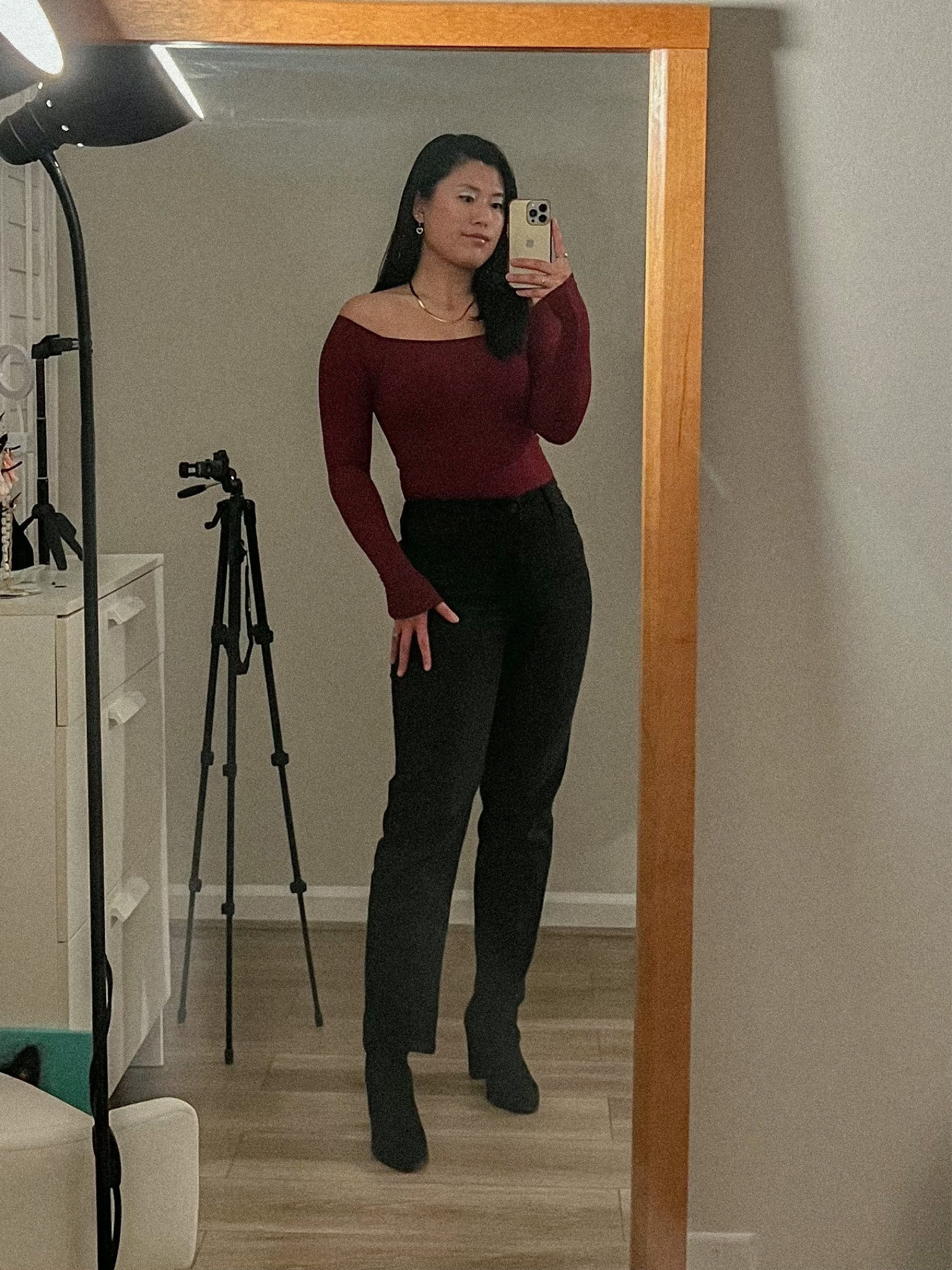 Klassy network off shoulder top, black jeans and sock boots

#LTKFind #LTKSeasonal #LTKstyletip